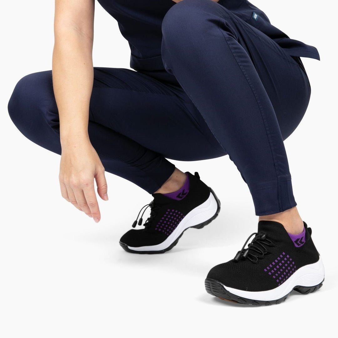 Slip-On Sneakers - Ortopediska - Luftkuddar - Sneakers med tjock sula - Damskor-Eva Jonsson