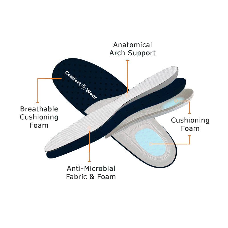 Slip-On Sneakers - Ortopediska - Luftkuddar - Sneakers med tjock sula - Damskor-Eva Jonsson