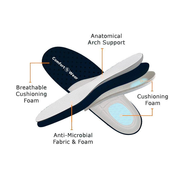 Slip-On Sneakers - Ortopediska - Luftkuddar - Sneakers med tjock sula - Damskor-Eva Jonsson
