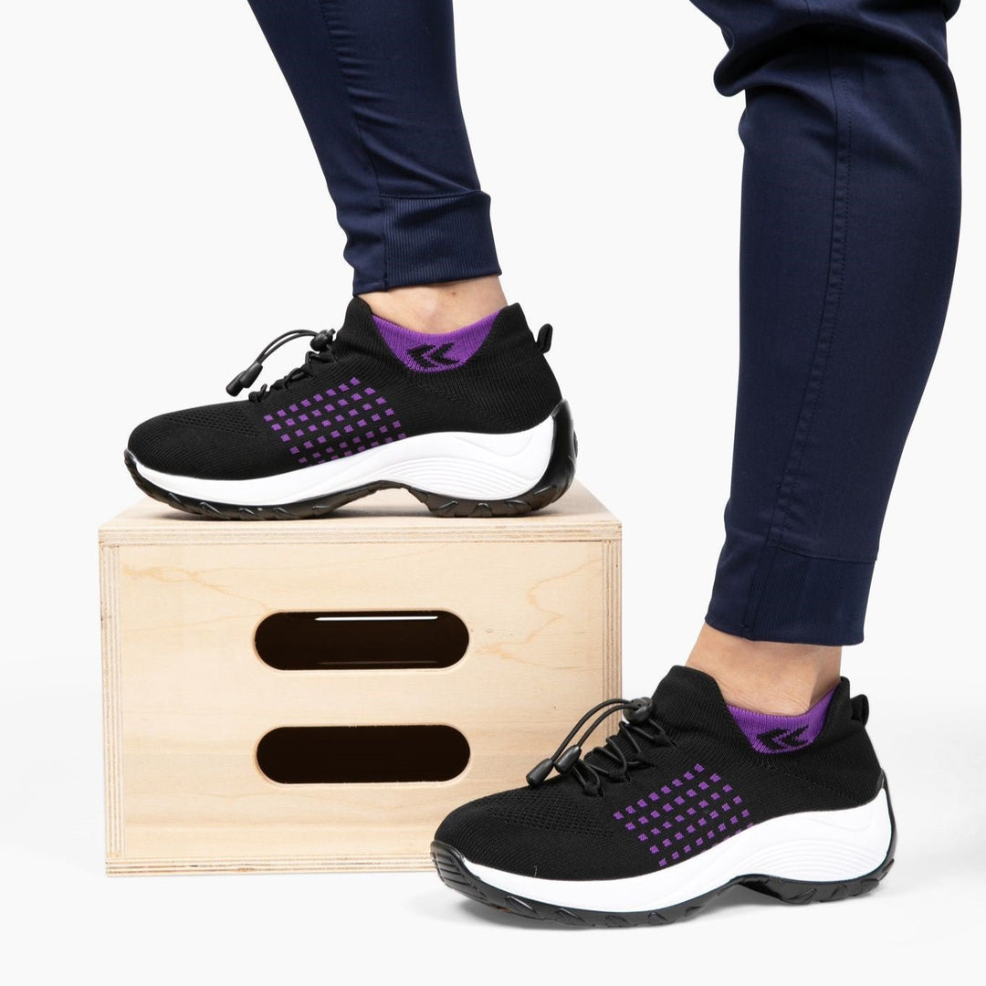 Slip-On Sneakers - Ortopediska - Luftkuddar - Sneakers med tjock sula - Damskor-Eva Jonsson
