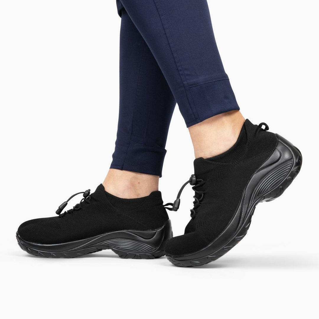 Slip-On Sneakers - Ortopediska - Luftkuddar - Sneakers med tjock sula - Damskor-Eva Jonsson