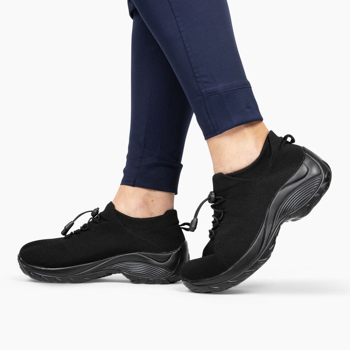 Slip-On Sneakers - Ortopediska - Luftkuddar - Sneakers med tjock sula - Damskor-Eva Jonsson