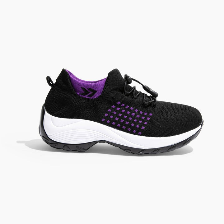 Slip-On Sneakers - Ortopediska - Luftkuddar - Sneakers med tjock sula - Damskor-Eva Jonsson