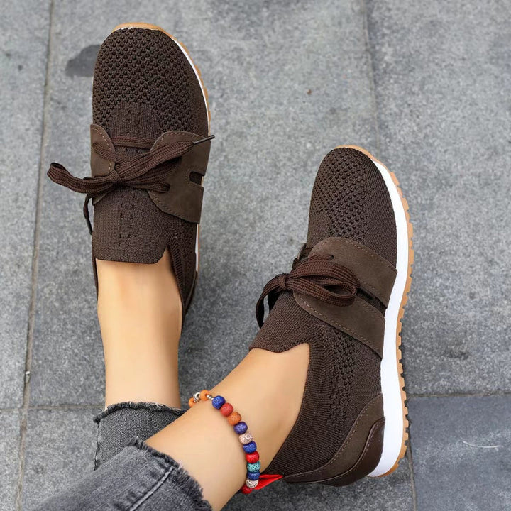 Slip-On Sneakers - Ortopediska promenadskor i mesh för damer-Eva Jonsson