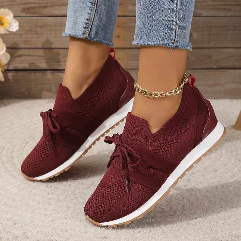 Slip-On Sneakers - Ortopediska promenadskor i mesh för damer-Eva Jonsson