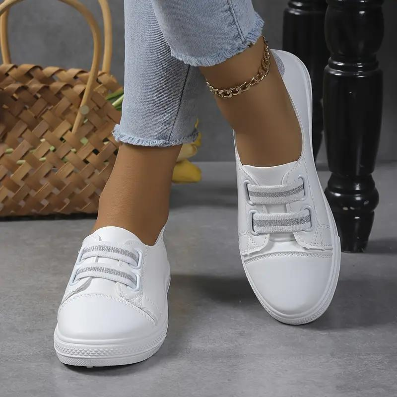 Slip On Sneakers - Vit - Lättvikt - Gåskor - Damskor-Eva Jonsson