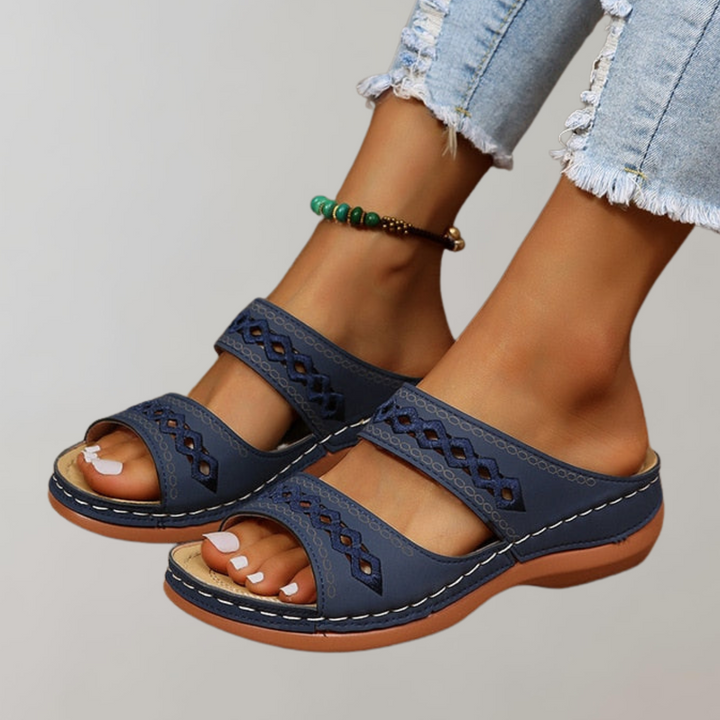 Slip-On-sandaler – ergonomiska ortopediska sommarsandaler för damer-Eva Jonsson