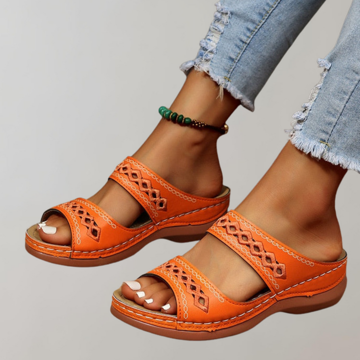 Slip-On-sandaler – ergonomiska ortopediska sommarsandaler för damer-Eva Jonsson