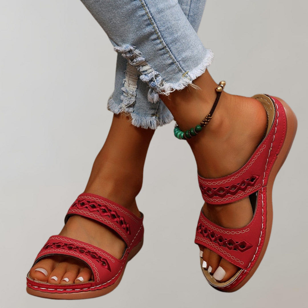 Slip-On-sandaler – ergonomiska ortopediska sommarsandaler för damer-Eva Jonsson