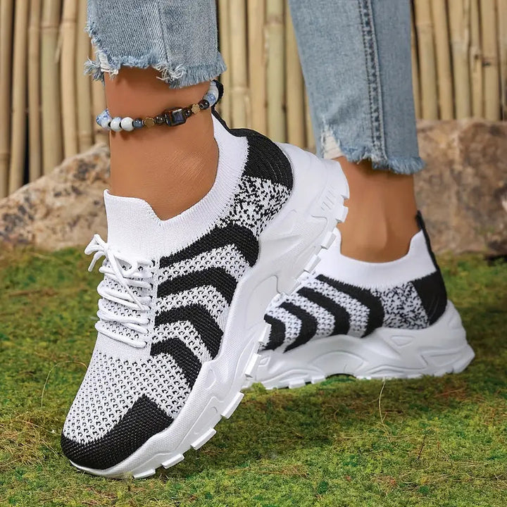 Slip On-sneakers, Skjut in, Bekväma, Mesh Sneakers, Sportskor-Eva Jonsson