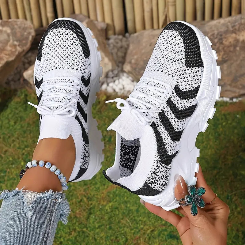 Slip On-sneakers, Skjut in, Bekväma, Mesh Sneakers, Sportskor-Eva Jonsson