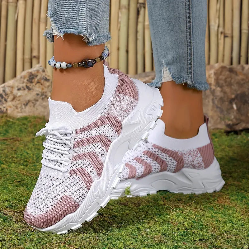 Slip On-sneakers, Skjut in, Bekväma, Mesh Sneakers, Sportskor-Eva Jonsson