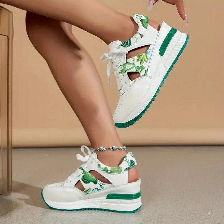 Sneaker Sandaler - Snörning - Cut Out - Wedge Sneakers - Skor för sommaren-Eva Jonsson