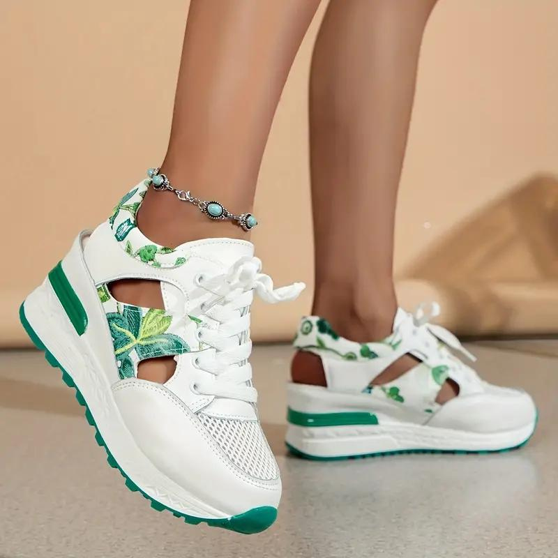 Sneaker Sandaler - Snörning - Cut Out - Wedge Sneakers - Skor för sommaren-Eva Jonsson