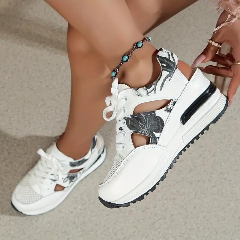 Sneaker Sandaler - Snörning - Cut Out - Wedge Sneakers - Skor för sommaren-Eva Jonsson