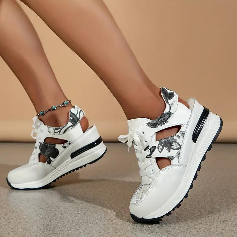 Sneaker Sandaler - Snörning - Cut Out - Wedge Sneakers - Skor för sommaren-Eva Jonsson