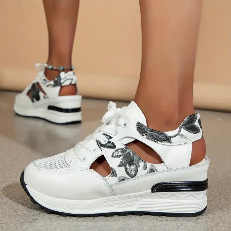 Sneaker Sandaler - Snörning - Cut Out - Wedge Sneakers - Skor för sommaren-Eva Jonsson