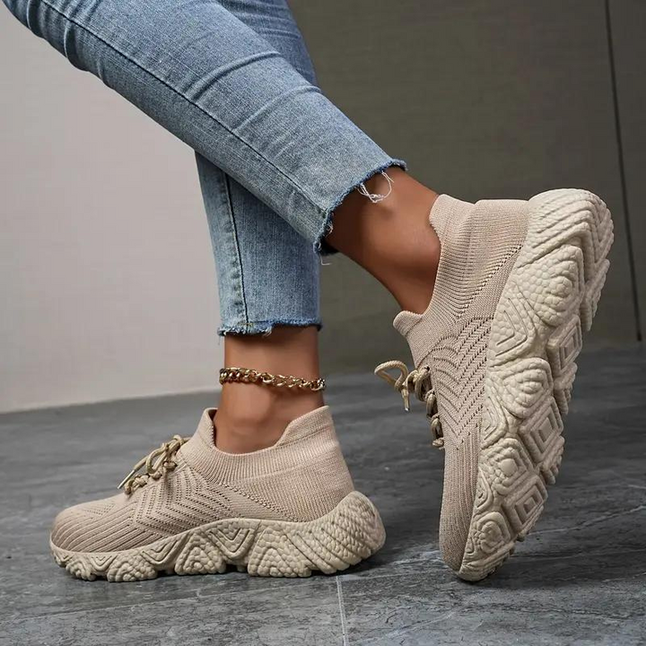 Sneakers i mesh - Ortopediska - Slide In - Slip On Sneakers - Damskor-Eva Jonsson