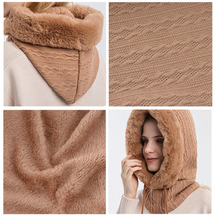 Snood-huva - Furry - Vinter - Halsduk med huva - Halsduk för kvinnor-Eva Jonsson