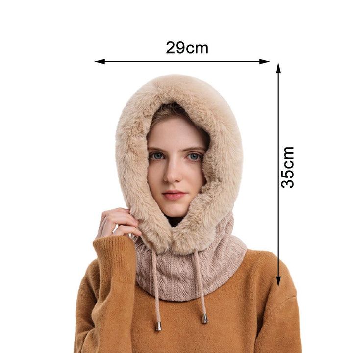 Snood-huva - Furry - Vinter - Halsduk med huva - Halsduk för kvinnor-Eva Jonsson