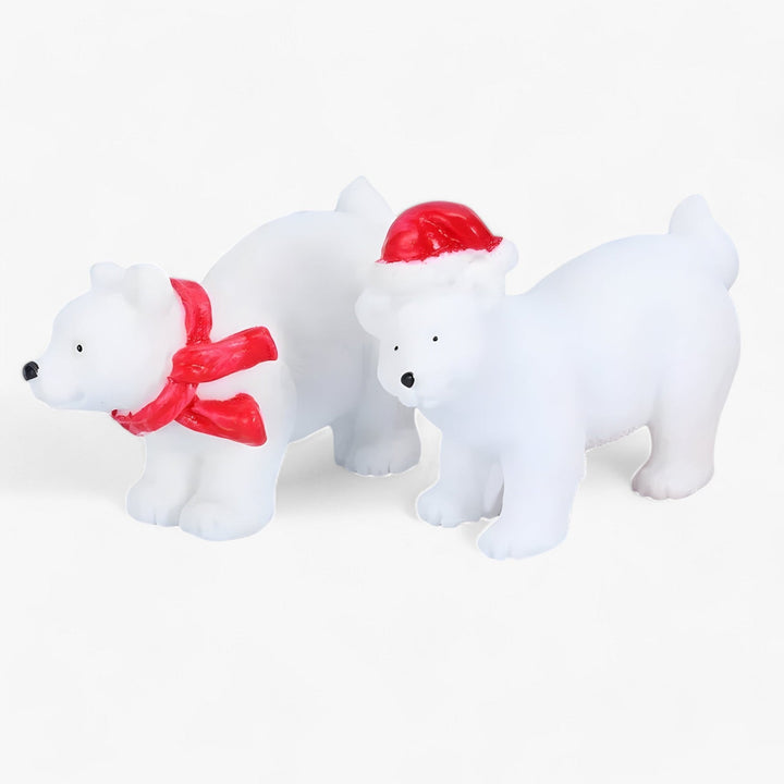 SnowPaws - Juldekoration miniatyrfigurer av isbjörnar-Eva Jonsson