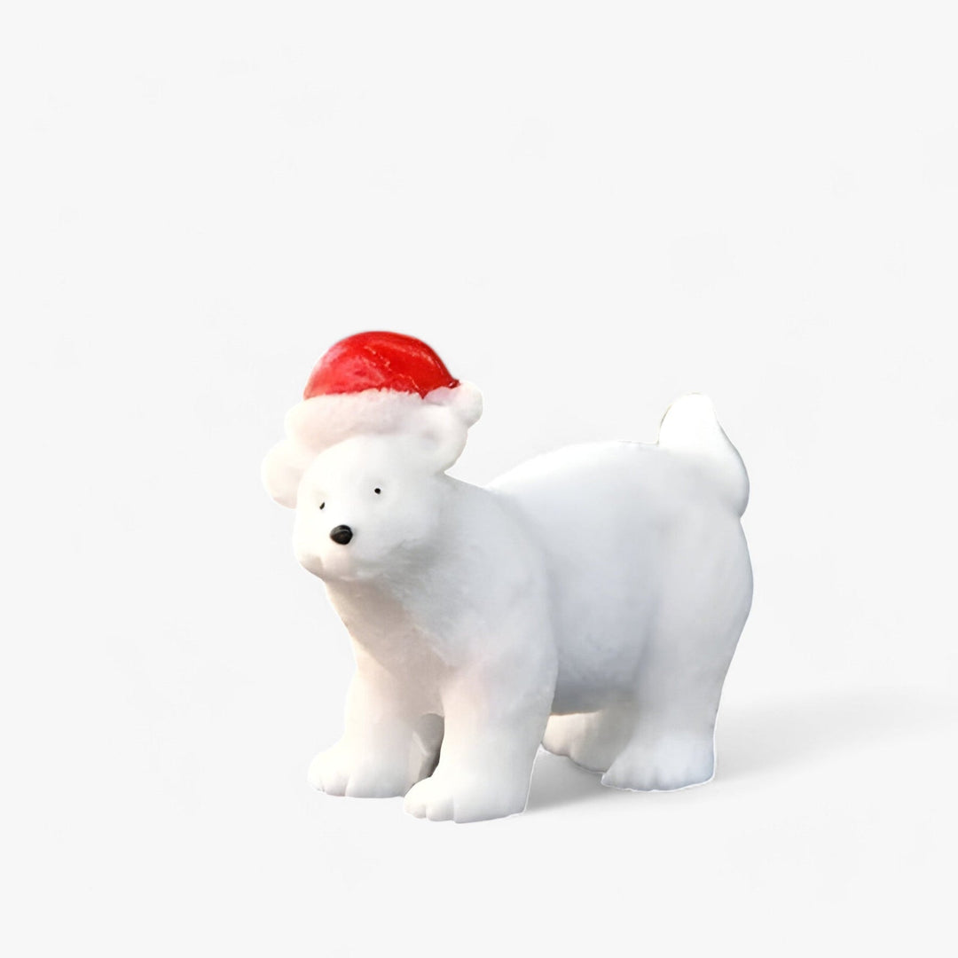 SnowPaws - Juldekoration miniatyrfigurer av isbjörnar-Eva Jonsson