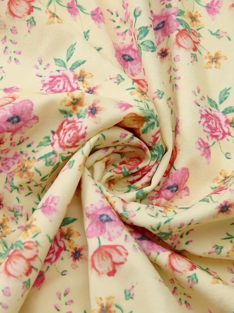 Solklänning - Blommig - Puffärm - Sommarklänning - Maxiklänning-Eva Jonsson