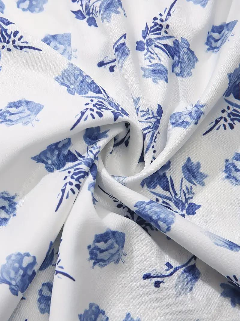 Solklänning - Blommig - Puffärm - Sommarklänning - Maxiklänning-Eva Jonsson