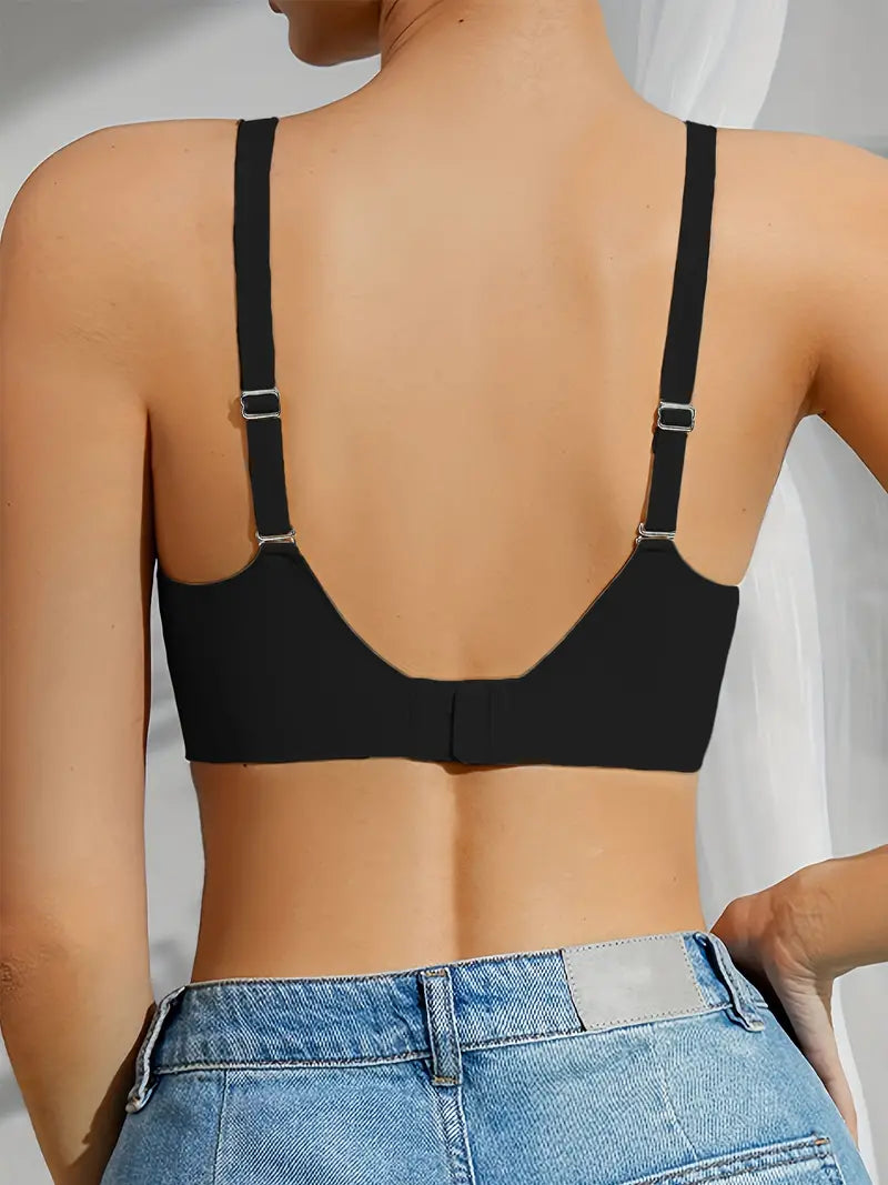 Sömlös behå, Trådlös, Komfortabel, Lingerie, Damunderkläder-Eva Jonsson