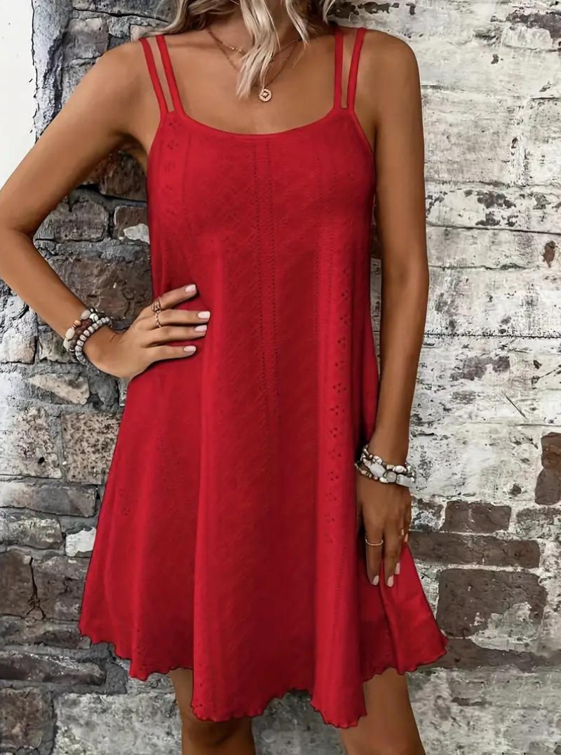 Sommarklänning, Ärmlös, Mini, Cami-klänning, Solklänning-Eva Jonsson