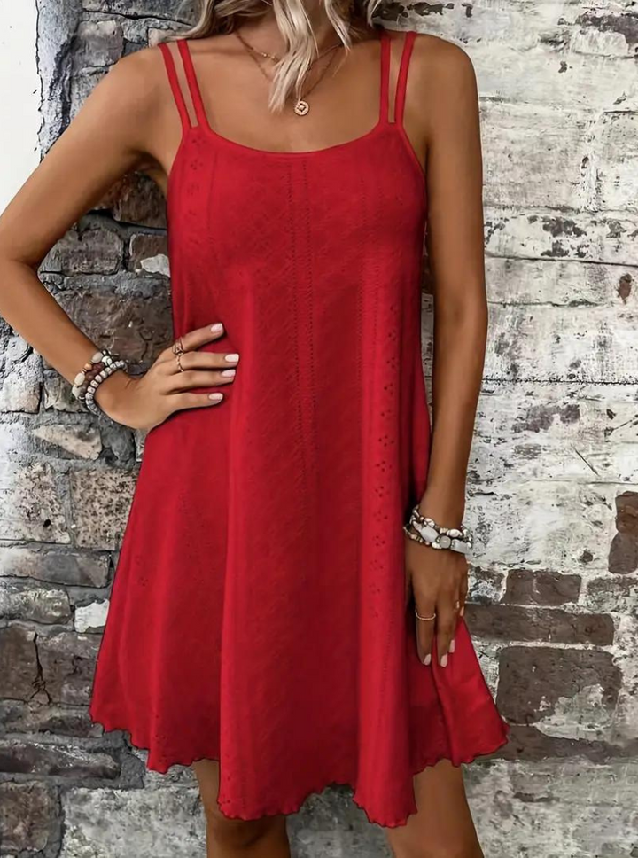 Sommarklänning, Ärmlös, Mini, Cami-klänning, Solklänning-Eva Jonsson