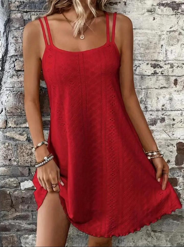 Sommarklänning, Ärmlös, Mini, Cami-klänning, Solklänning-Eva Jonsson