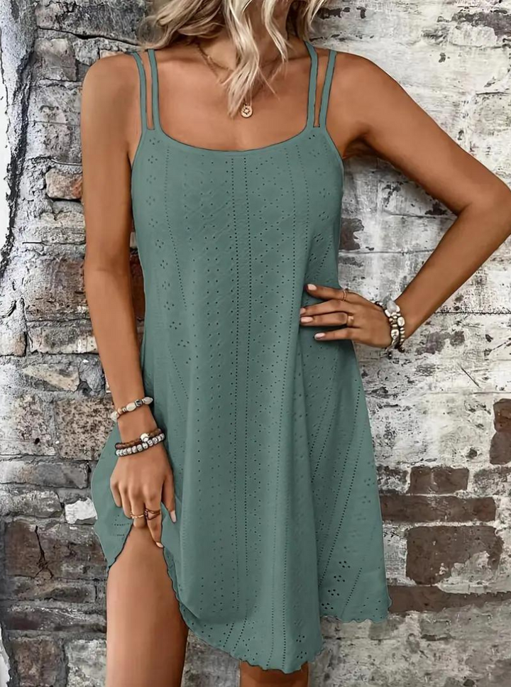 Sommarklänning, Ärmlös, Mini, Cami-klänning, Solklänning-Eva Jonsson