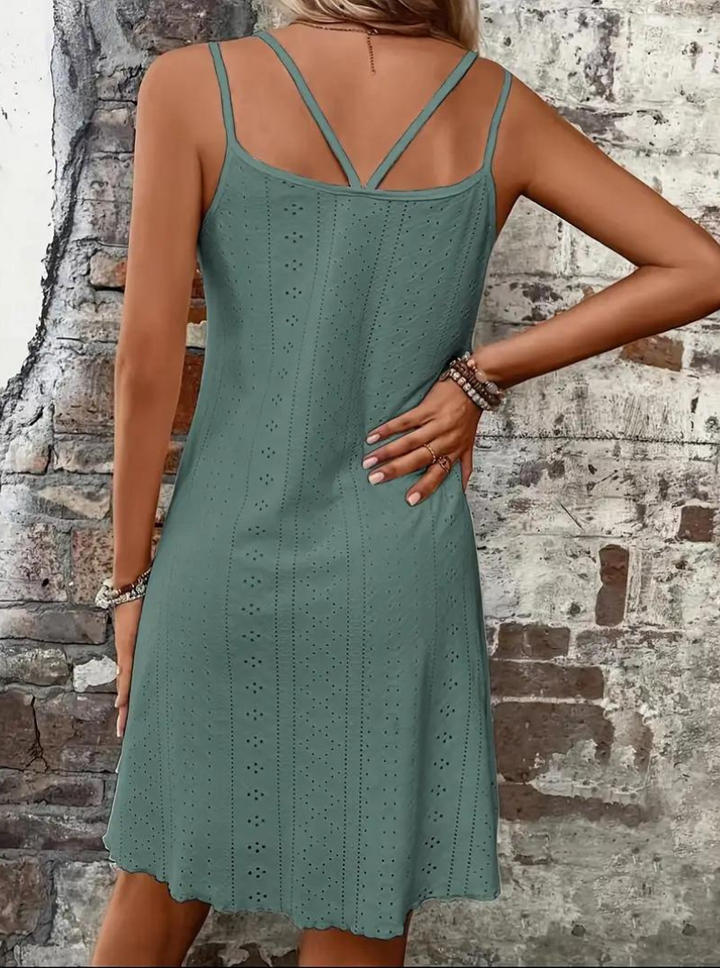 Sommarklänning, Ärmlös, Mini, Cami-klänning, Solklänning-Eva Jonsson