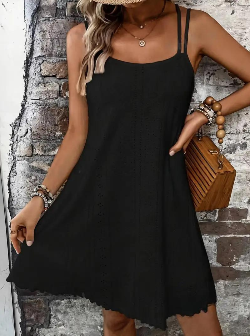 Sommarklänning, Ärmlös, Mini, Cami-klänning, Solklänning-Eva Jonsson
