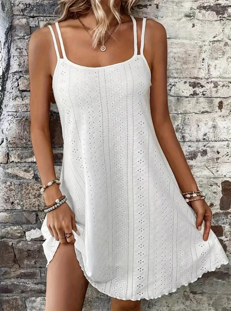 Sommarklänning, Ärmlös, Mini, Cami-klänning, Solklänning-Eva Jonsson
