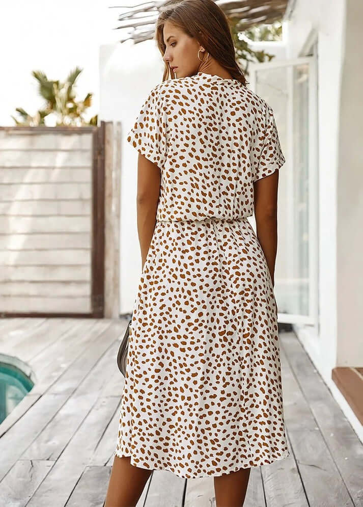 Sommarklänning | Kortärmad | Midiklänning | Midiklänning | Sundress-Eva Jonsson
