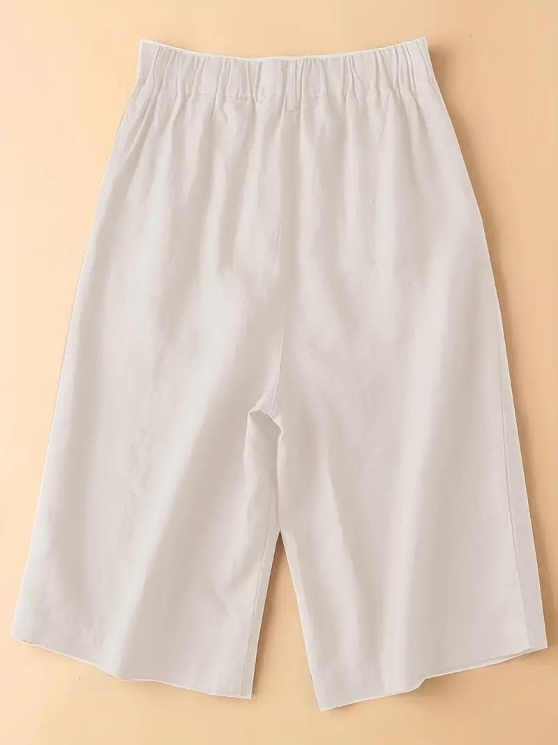 Sommarshorts, Elastisk Midja, Lös Passform, Shorts Med Hög Midja, Damkläder-Eva Jonsson