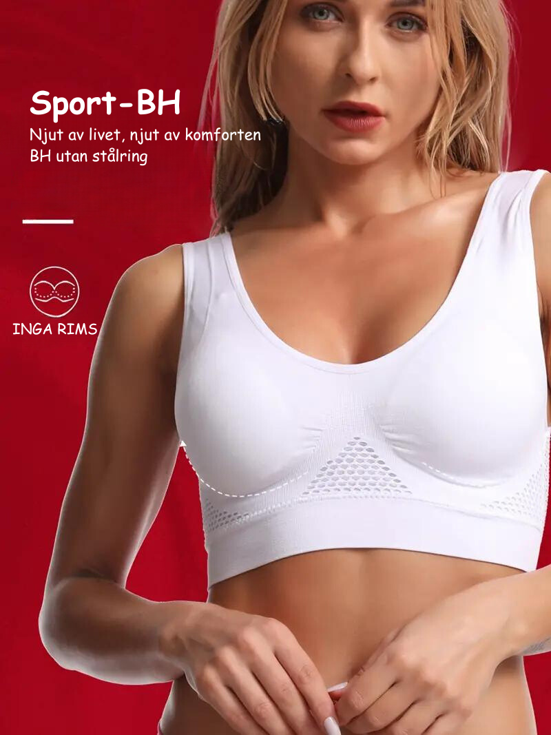 Sportbehå - hög slagtålighet - trådlös - sportbehå - sportbehå-Eva Jonsson