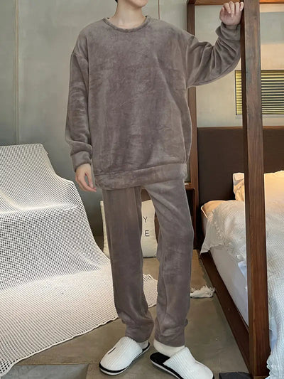 Stanley Loungewear-set | Varm fleece-pyjamas för män-Eva Jonsson