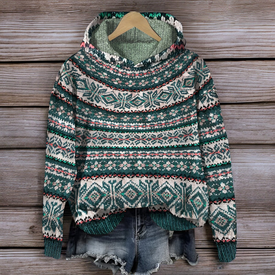 Stickad Hoodie - Varm - Loose Fit - Hoodie Pullover Sweatshirt - Unisex Hoodie-Eva Jonsson