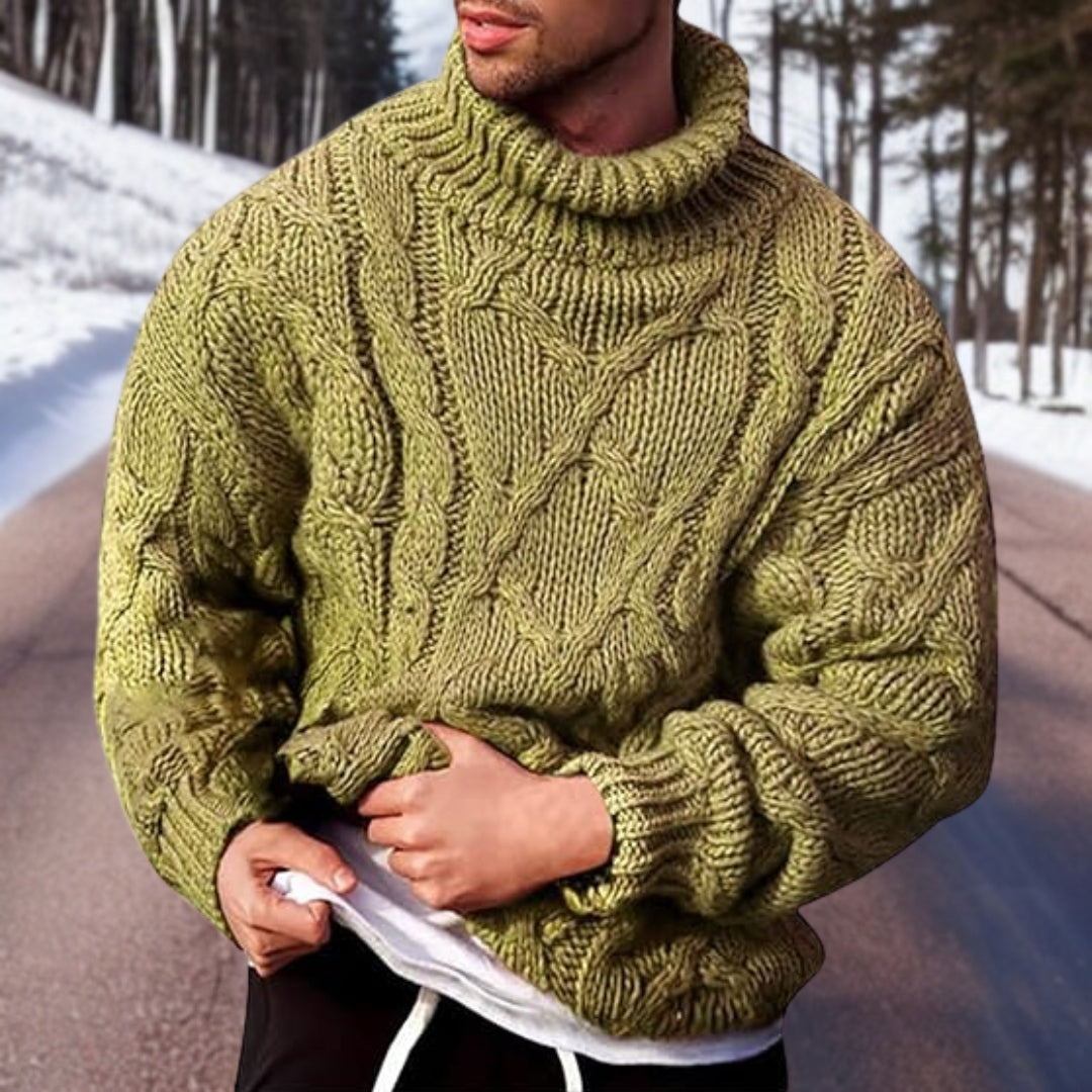 Stickad Tröja - Chunky - Pullover - Stickad Tröja - Herrstickat-Eva Jonsson