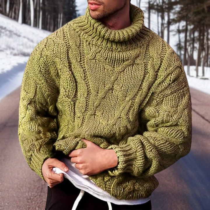 Stickad Tröja - Chunky - Pullover - Stickad Tröja - Herrstickat-Eva Jonsson