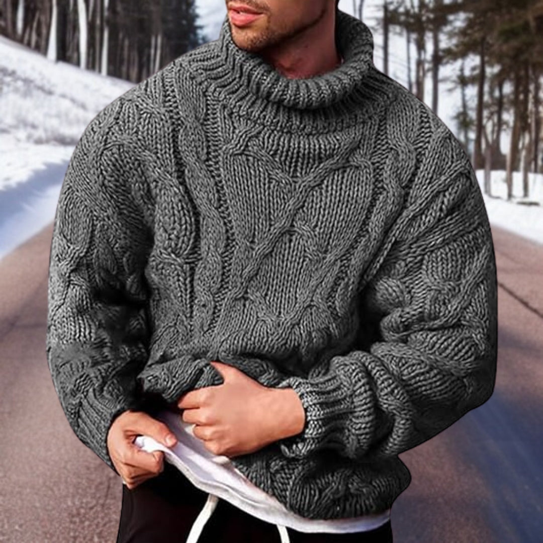 Stickad Tröja - Chunky - Pullover - Stickad Tröja - Herrstickat-Eva Jonsson