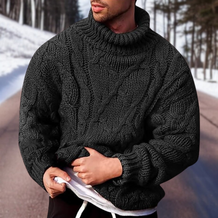 Stickad Tröja - Chunky - Pullover - Stickad Tröja - Herrstickat-Eva Jonsson
