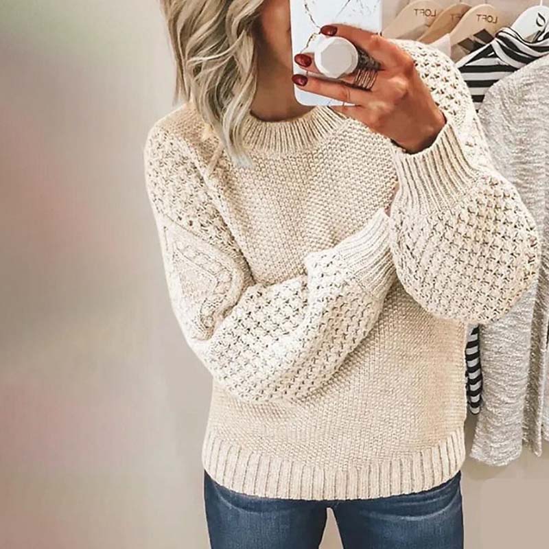 Stickad Tröja | Loose Fit | Chunky | Stickad jumper | Damstickat-Eva Jonsson