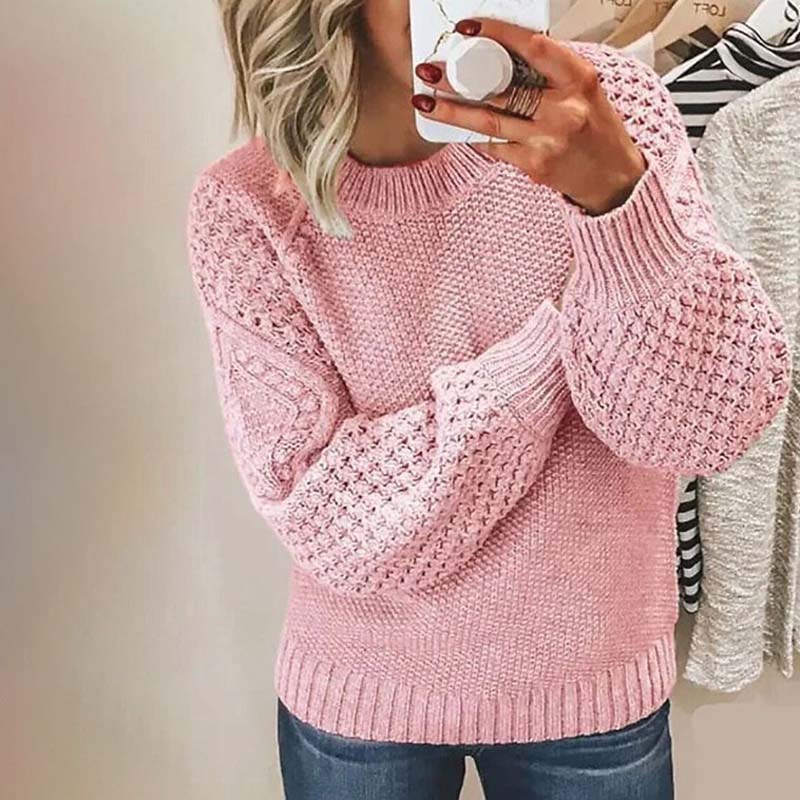 Stickad Tröja | Loose Fit | Chunky | Stickad jumper | Damstickat-Eva Jonsson