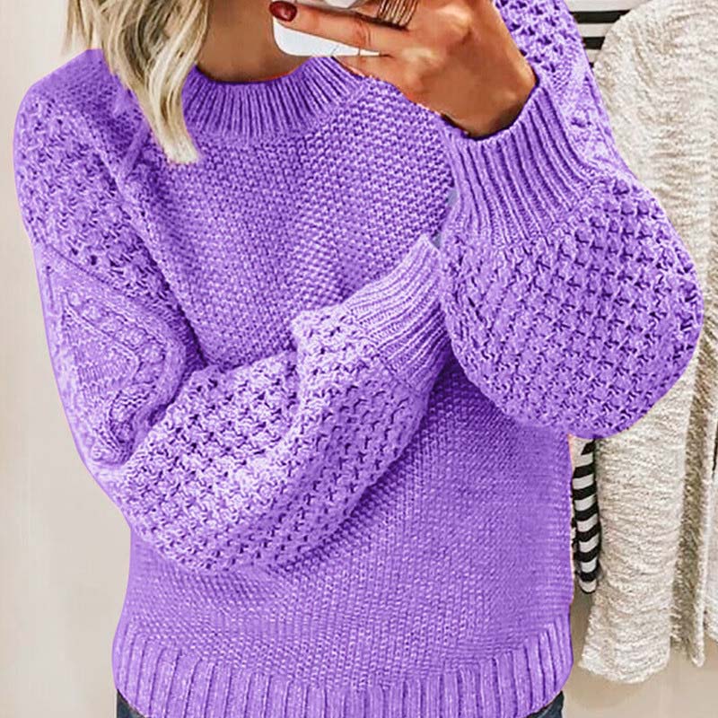 Stickad Tröja | Loose Fit | Chunky | Stickad jumper | Damstickat-Eva Jonsson