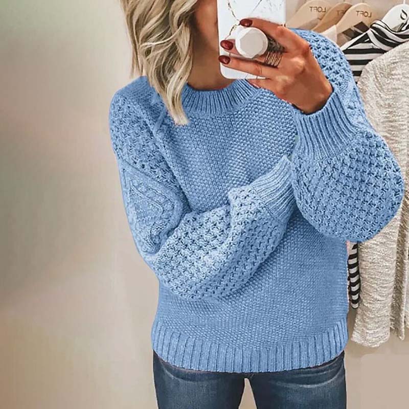 Stickad Tröja | Loose Fit | Chunky | Stickad jumper | Damstickat-Eva Jonsson