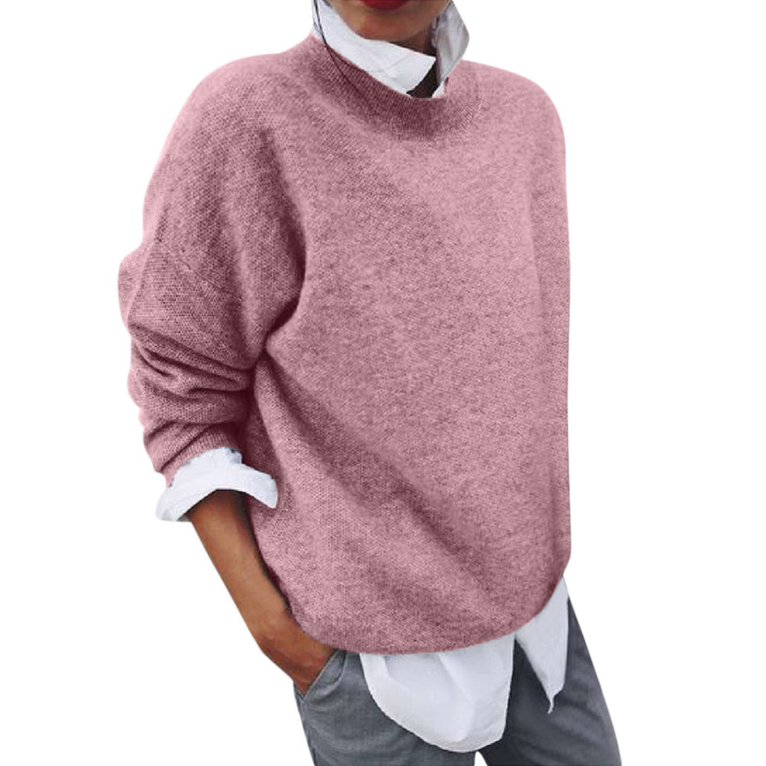 Stickad Tröja | Loose Fit | Långärmad | Oversized Pullover | Vinterkläder för kvinnor-Eva Jonsson